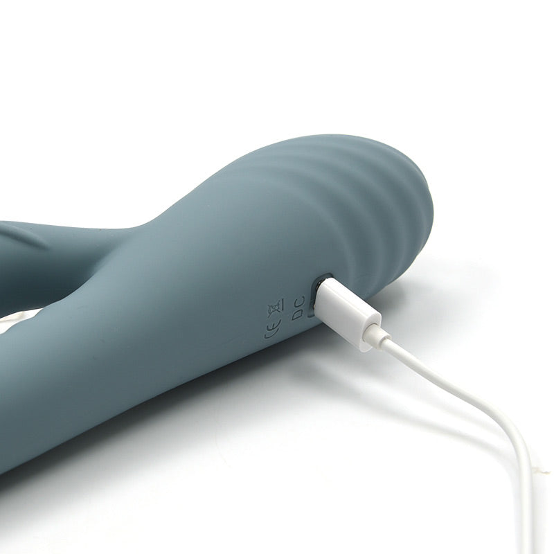 Find your perfect rhythm with the Playtime G-Spot Rabbit Vibrator - a powerful sex toy that offers customizable settings and easy-to-use controls